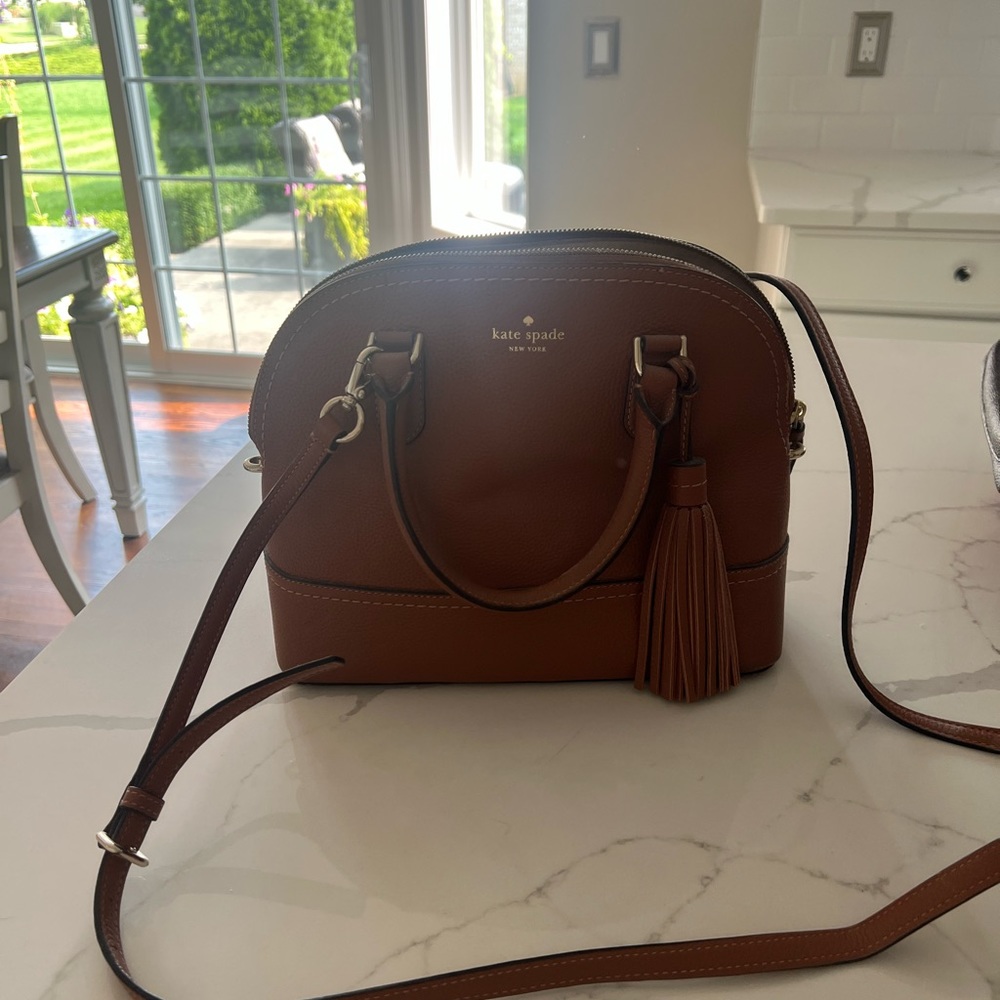 Kate spade brown leather purse - Picture 2 of 9